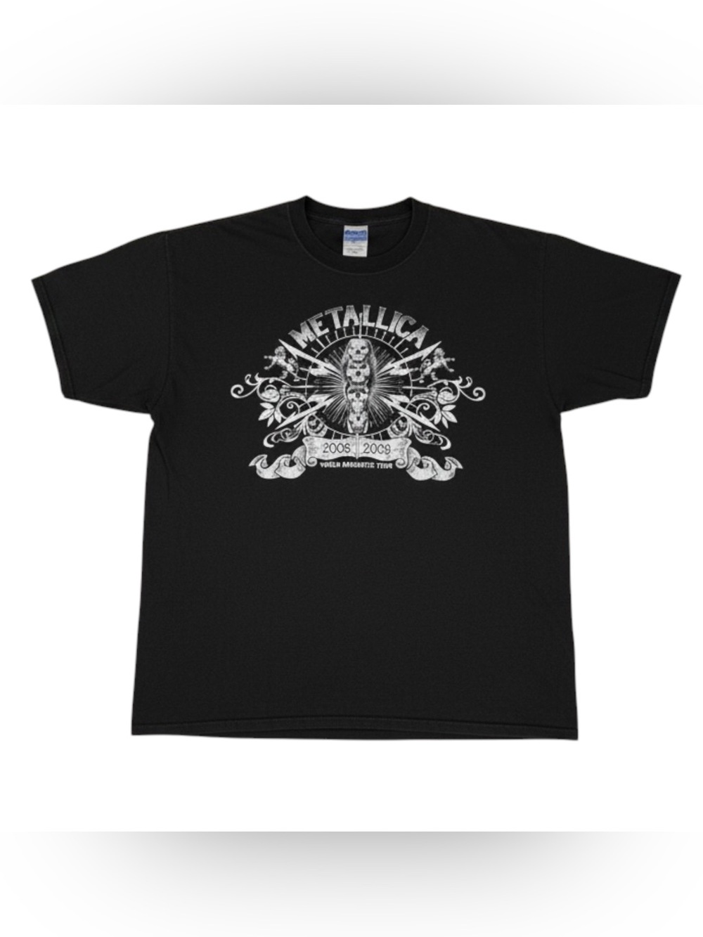 Anvil Metallica World Magnetic Tour Black Short-Sleeve Graphic Tee